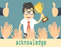 Definition & pronunciation of acknowledge