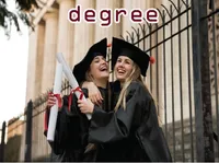 degree की परिभाषा और उच्चारण