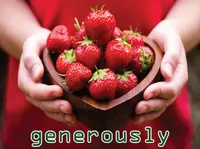 Definition & pronunciation of generously