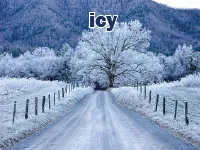 Definition & pronunciation of icy