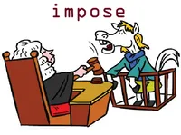 Definition & pronunciation of impose