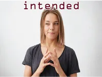 Definition & pronunciation of intended