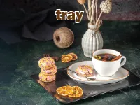 Definition & pronunciation of tray