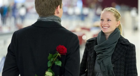 He will be waiting for her when her plane arrives tonight