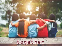 Definition & pronunciation of together