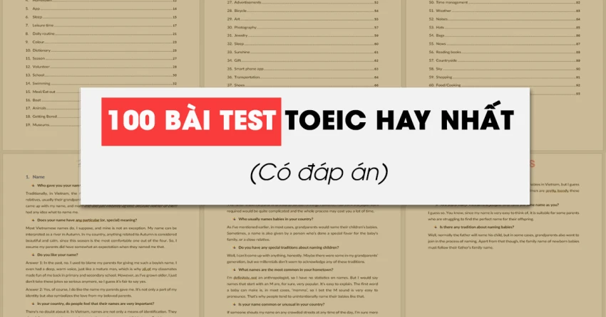 TOEIC Test Short Form (100 Questions) - Most Effective Test Preparation 2025